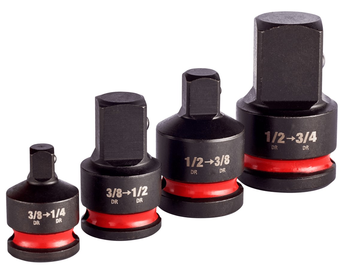 Набор переходников для головок 1/2" - 3/4", 1/2" - 3/8", 3/8" - 1/2", 3/8" - 1/4" (4 предмета) MILWAUKEE ACC 4932480356