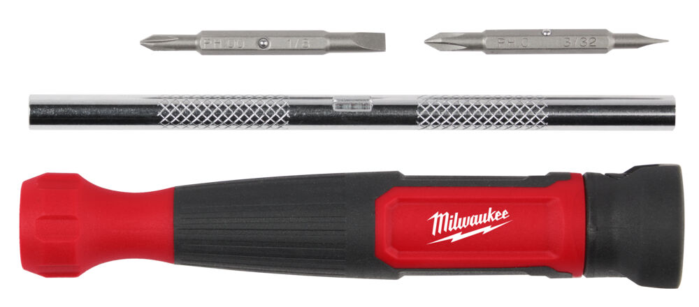 Отвертка со сменными вставками 4 в 1 (PH00 и SL 0,23x1,5 / PH0 и SL 0,5x3,0) MILWAUKEE ACC 4932480584