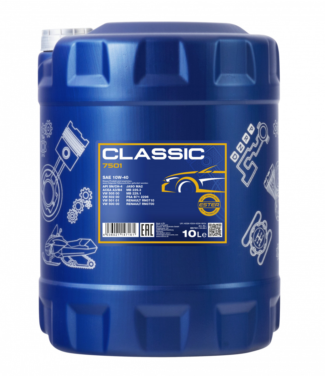 Масло моторное MANNOL CLASSIC 10W-40 10л