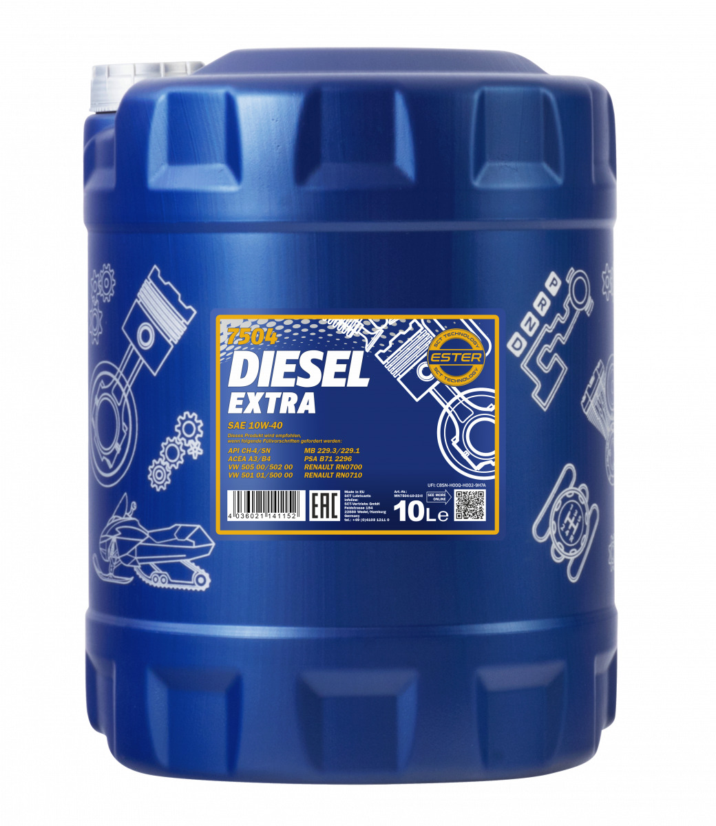 Моторна олива MANNOL DIESEL EXTRA 10W-40 10л