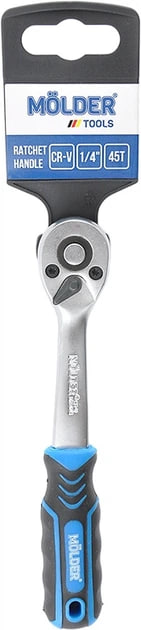 Трещотка 3/8 72Т двухкомпонентная эргономичная ручка Cr-V MOLDER MT68072