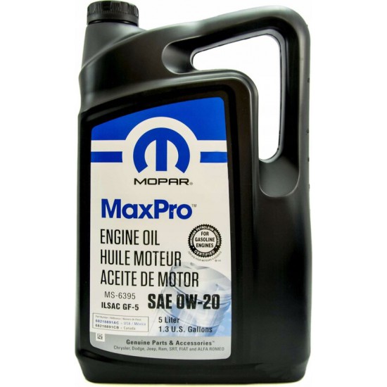 Моторна олива MOPAR MaxPro 0W-20, 5Л