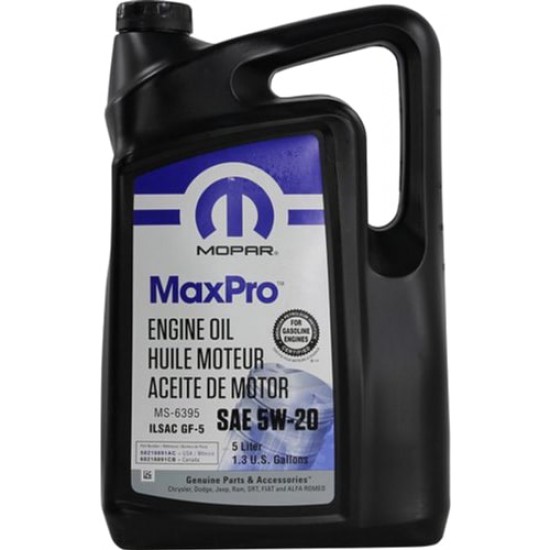 Моторное масло MOPAR MaxPro 5W-20, 5Л
