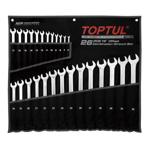 Набор ключей комбинированных TOPTUL GPAX1401 8-32 мм, 14 ед, Hi-Performance