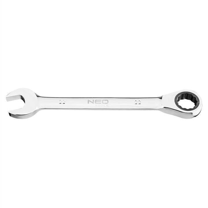 Ключ рожково-накидной с трещоткой 22 мм 72 зуб. L-250 мм NEO TOOLS 9042