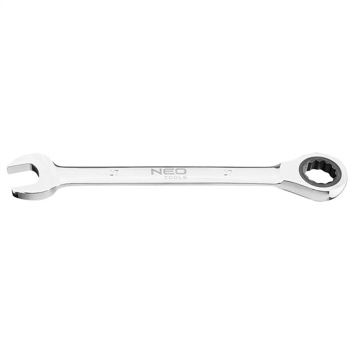 Ключ рожково-накидной с трещоткой 27 мм 72 зуб. L-330 мм NEO TOOLS 9044