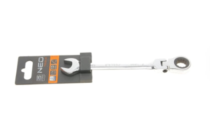 Ключ рожково-накидной с трещоткой 13 мм 72 зуб. L-185 мм NEO TOOLS 9055