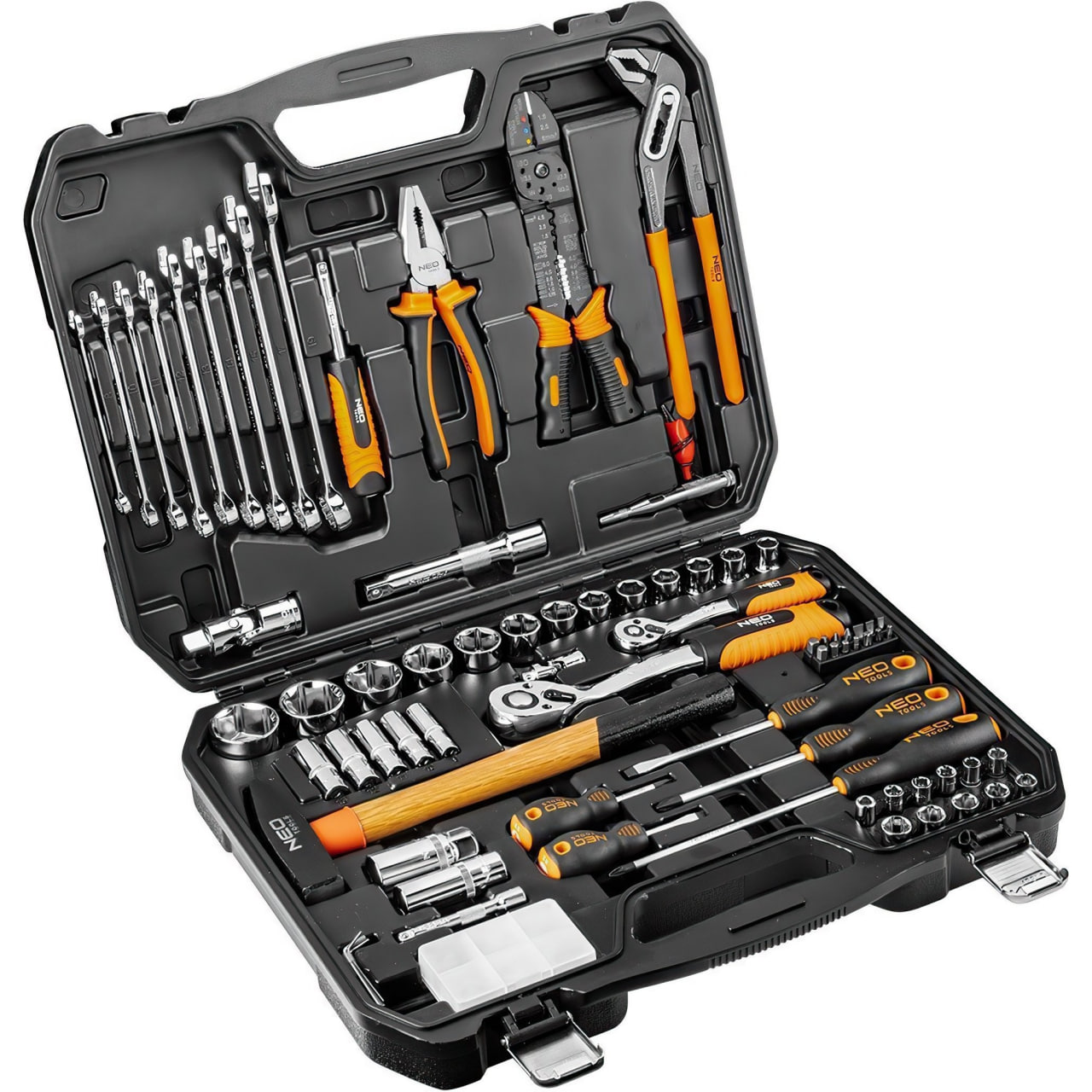 Универсальный набор инструментов 1/2", 1/4", 100 ед, NEO TOOLS 8920
