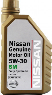 Масло моторное NISSAN Genuine Motor Oil SM 5W-30 1 л