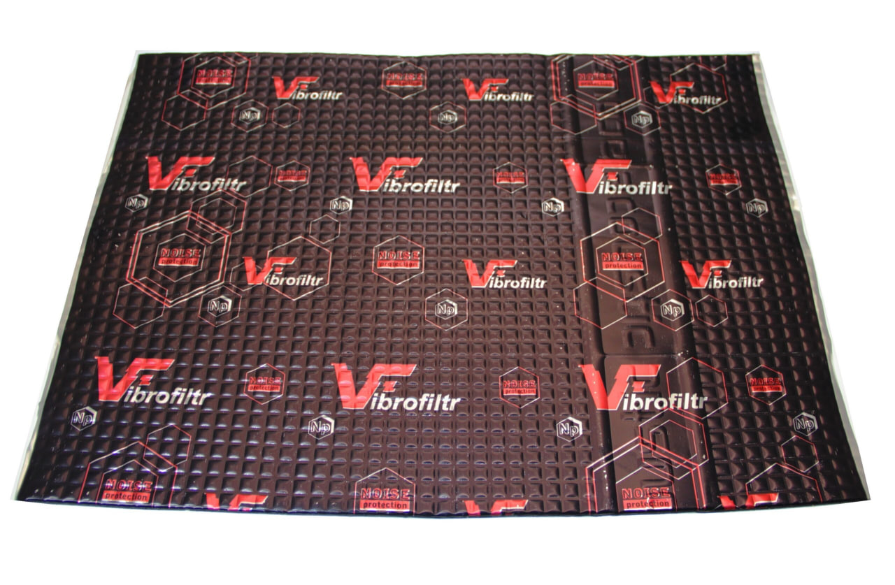 Виброизоляция VIBROFILTR PREMIUM 4.0, 6,4 М2, 500х700x4 ММ