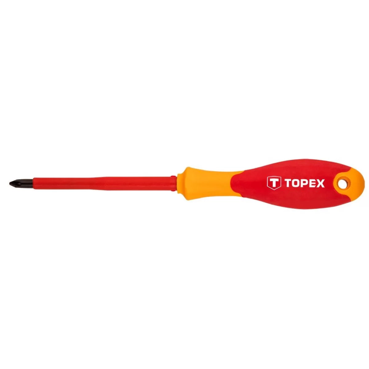 Отвертка крестовая диэлектрическая 1 кВ, PZ1х80 мм Topex 39D479