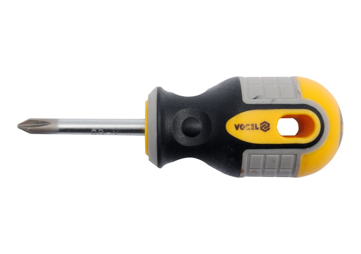 Отвертка крестовая: "Philips" PH2 х 38 мм. Cr-V VOREL 60923