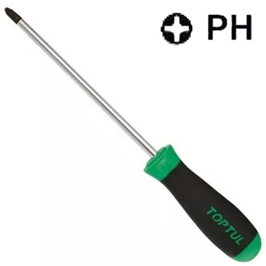Отвертка изолированная PH3x150мм (1000V) TOPTUL FBEB0315