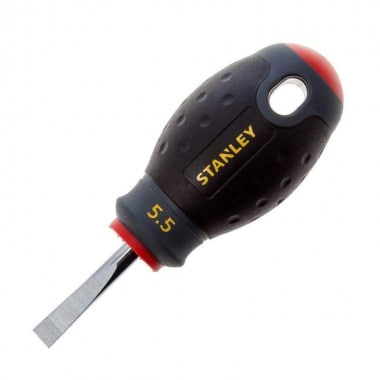 Викрутка FatMax® Stubby з паралельним жалом під шліц SL5.5 з довжиною стрижня 30 мм STANLEY 0-65-400