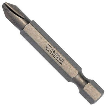 Отверточная насадка "Philips" PH2 x 50 мм. HEX 1/4". 10 (Уп/Шт.) YATO YT-78152