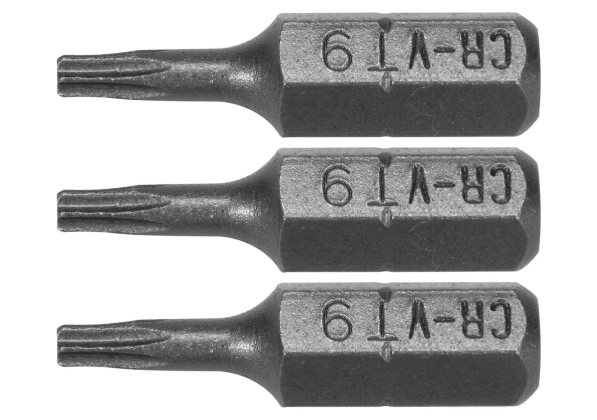 Отверточная насадка: TORX T9 x 25 мм, HEX 1/4