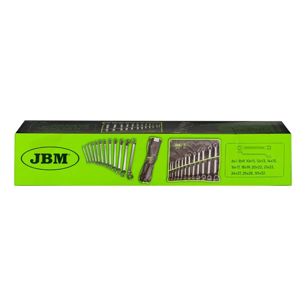 Набор ключей накидных JBM 54119 6-32 мм, 12 ед