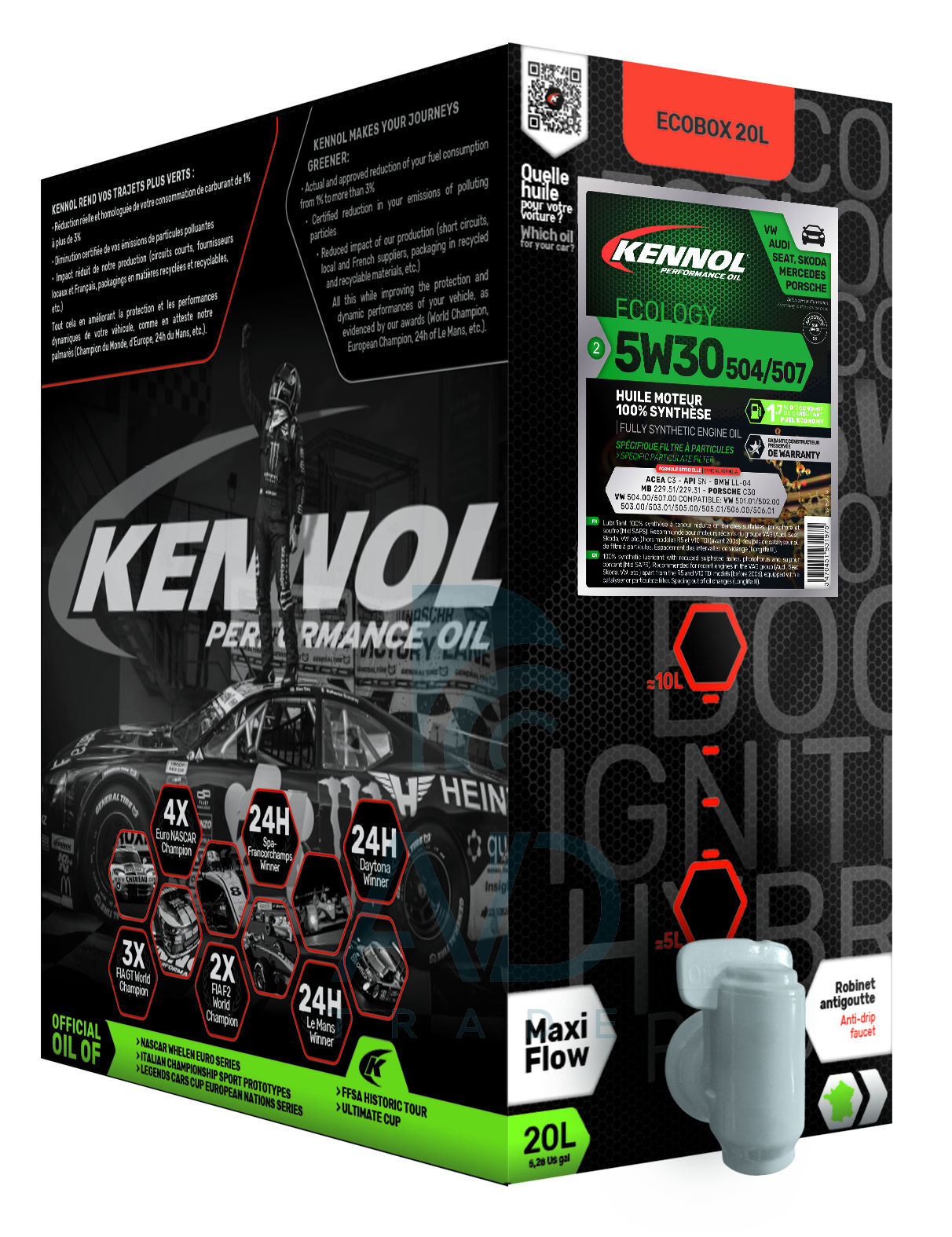 Масло моторное KENNOL ECOLOGY 5WЗ0 504/507 (20л EcoBox)