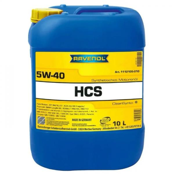 Масло моторное RAVENOL HCS 5W-40 10 л