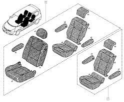 Чехол сидения RENAULT 7711221836