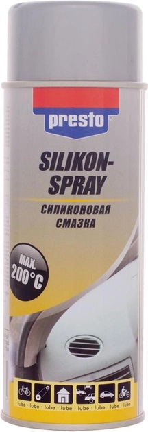 Силиконовая смазка аэрозоль PRESTO 217784, 0,4Л