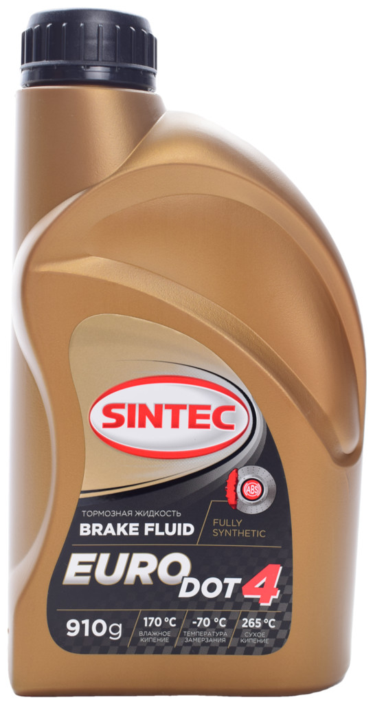 Тормозная жидкость SINTEC EURO DOT-4 0, 91л