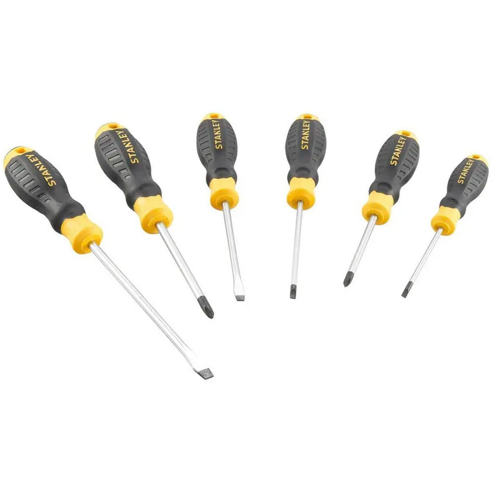 Набор отверток CushionGrip PH1 x 75, PH2 x 100, SL3.5x60, SL4.0x100, SL5.5x100, SL6.5 x 150 STANLEY STHT16165-0