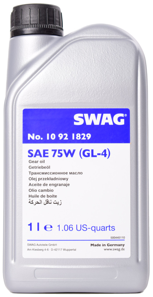 Масло ступенчатой коробки передач SWAG 10 92 1829