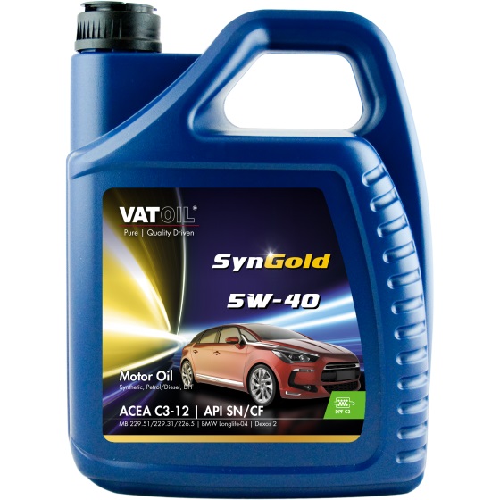 Масло моторное VATOIL SynGold 5W-40 5 л