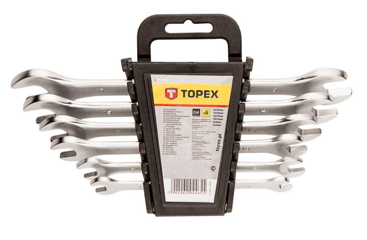 Набор ключей рожковых TOPEX 35D655 6-17 мм, 6 ед