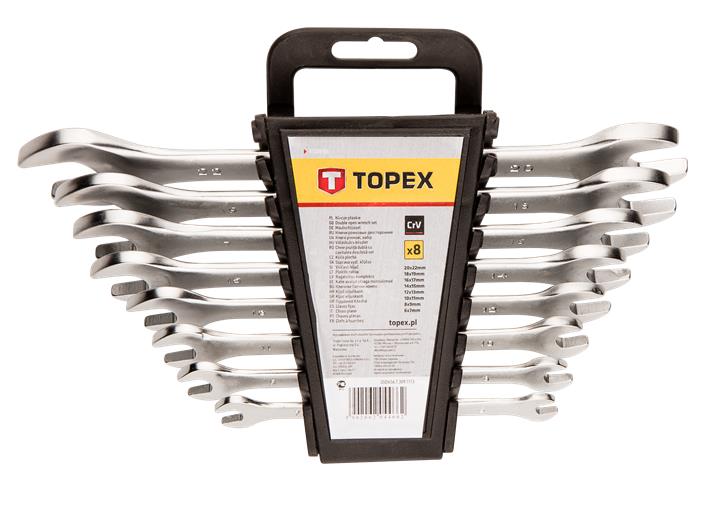Набор ключей рожковых TOPEX 35D656 6-22 мм, 8 ед