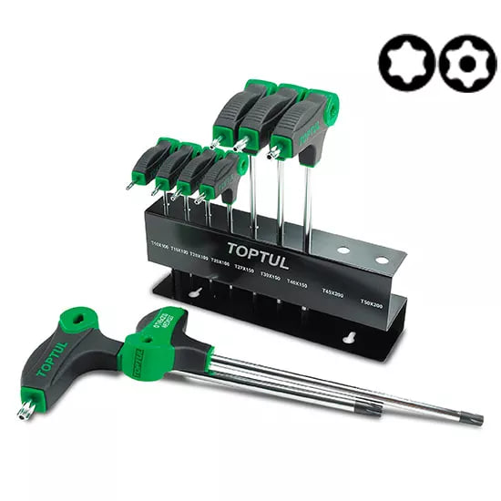 Набір ключів TORX з ручкою L-подібний T10-T50 9од. TOPTUL GAAX0901