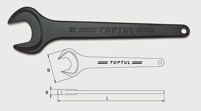 Ключ рожковый TOPTUL AAAT2121 21 мм, 177 мм, односторонний