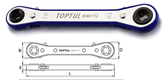 Ключ накидной TOPTUL AEAK1820 18x20 мм