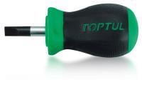 Отвертка короткая шлицевая TOPTUL 4x25 мм FABB0403