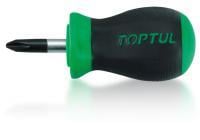 Отвертка короткая крестовая TOPTUL PH1x25 FBBB0103