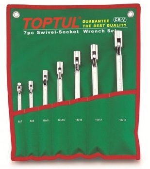 Набор ключей шарнирных TOPTUL GAAA0704 6-19 мм, 7 ед