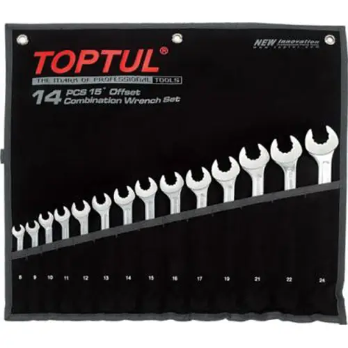 Набор комбинированных ключей 8-24 мм 14 шт. Dynamic TOPTUL GPAQ1402
