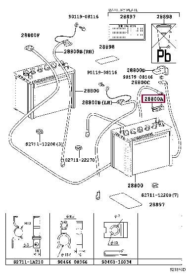 Клемма АКБ TOYOTA 8267560020