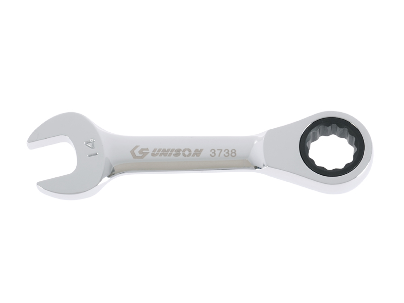 Ключ комбинированный 14 мм с трещоткой короткий UNISON 373814MUS