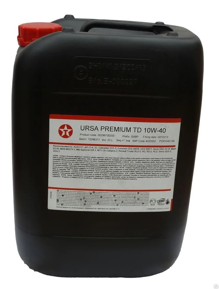 Масло моторное TEXACO URSA Premium TD 10W40 /20L/