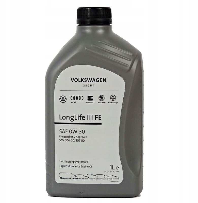 Масло моторное VAG Longlife III FE (504 00/507 00) 0W-30 1л