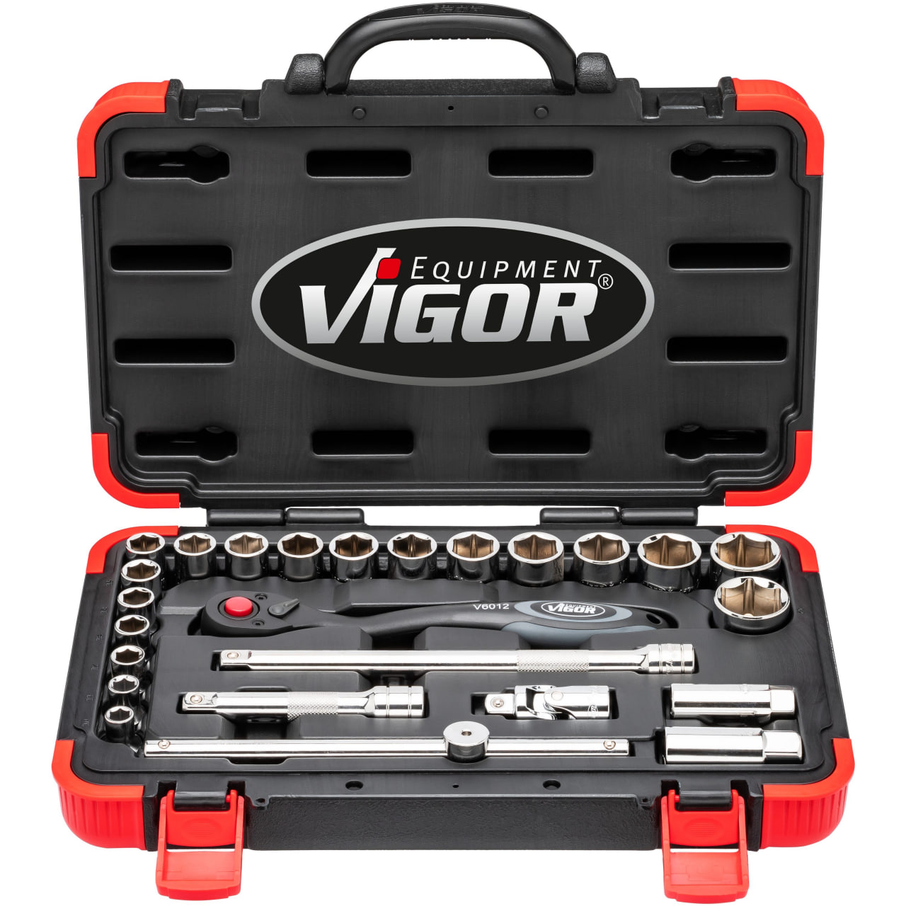 Универсальный набор инструментов 1/2", 25 ед, VIGOR V2460N