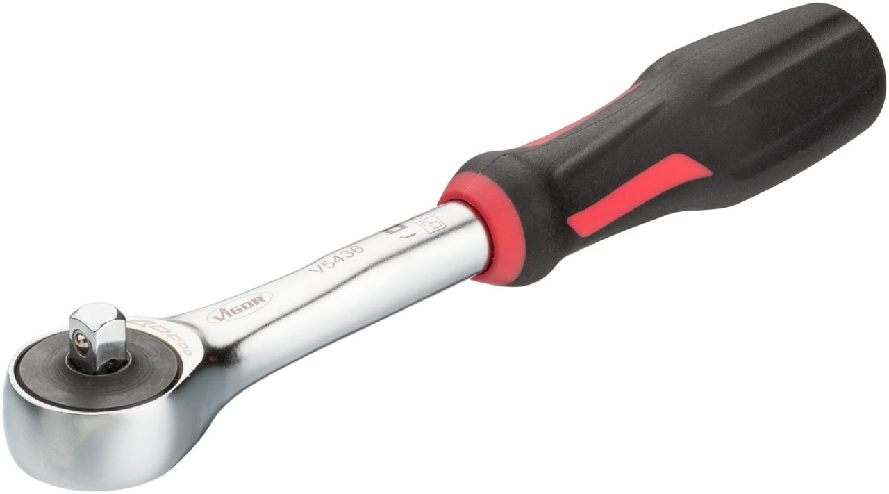 Трещотка 1/4" 72 зубца 150 мм VIGOR V5436