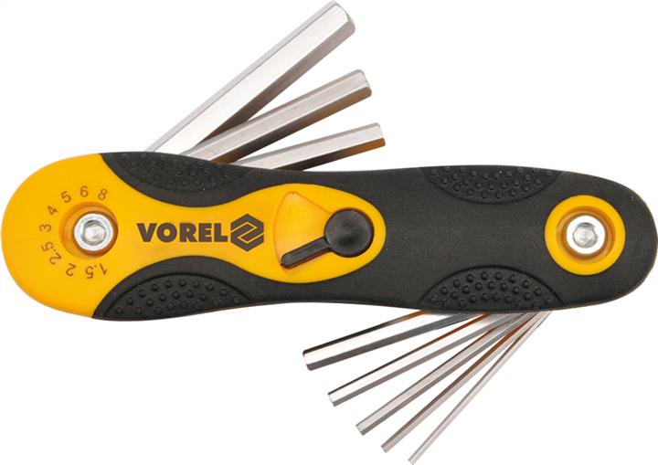 Набор ключей шестигранных VOREL 56506 1,5-8 мм, 8 ед