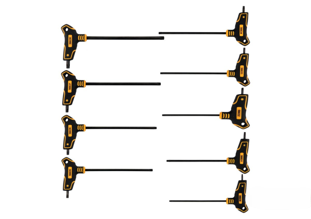 Набор ключей TORX : тип "Т", Т10-T50, L=100-200 мм, Cr-V 6150, 9 шт VOREL 56639