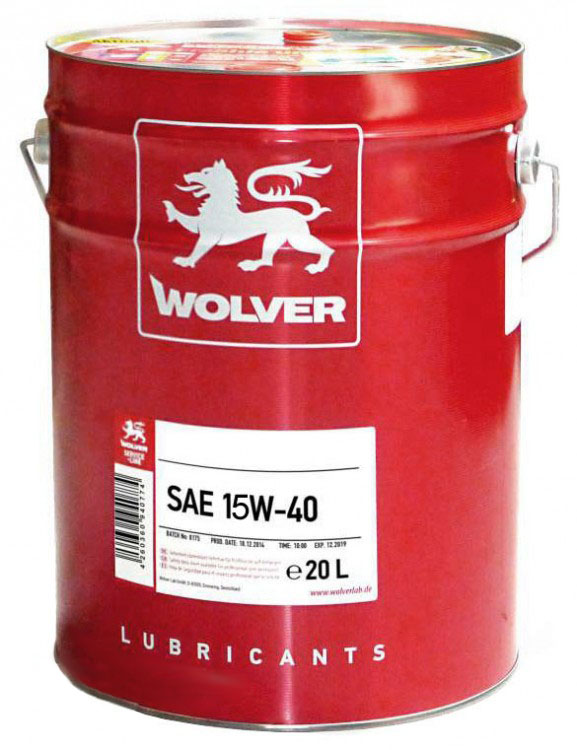 Масло моторное WOLVER Turbo Evolution 15W-40 5 л