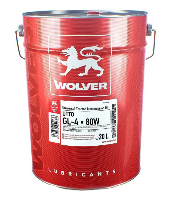 Масло трансмиссионное WOLVER UTTO 80W 20л