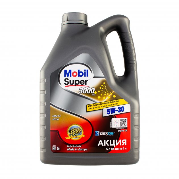 Масло моторное Mobil Super 3000 XE 5W-30 5л