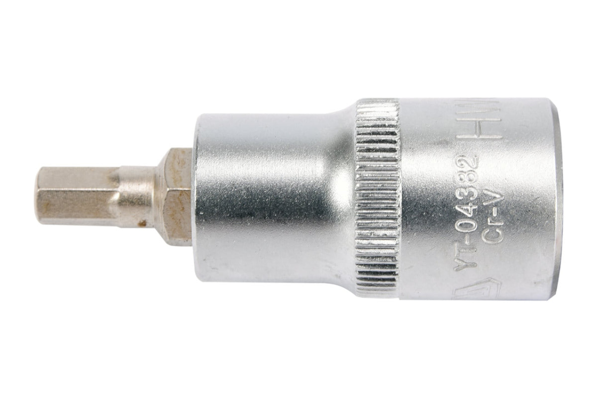 Головка торцева квадрат 1/2 HEX M6, L= 55 мм YATO YT-04382